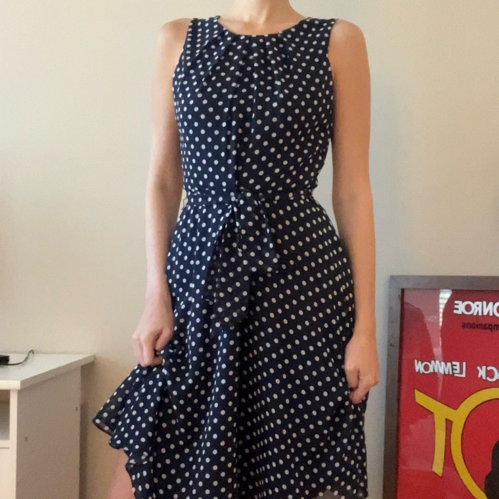 Jessica Howard Polka Dot Midi Dress